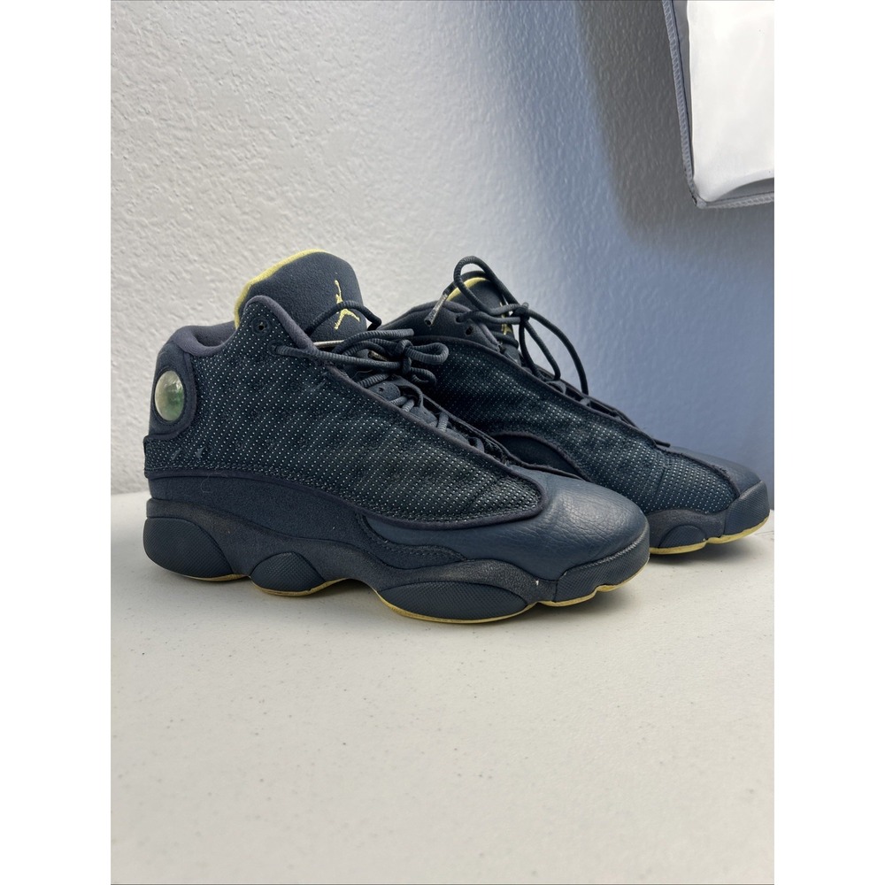 Nike Air Jordan 13 Retro Shoes Size 4.5Y Kids Squadron Blue Yellow 414574-405